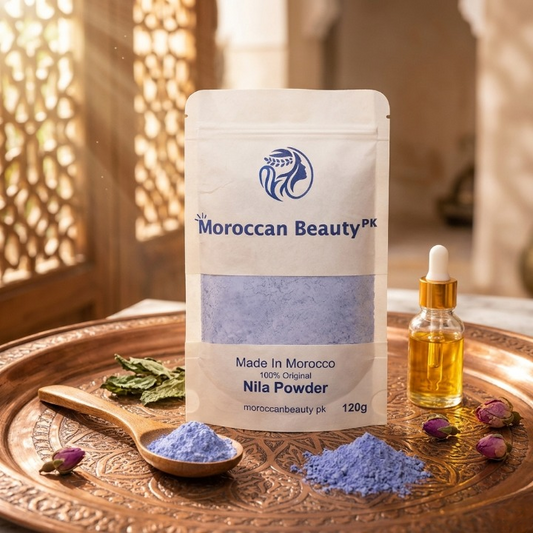 Moroccan Beauty PK Nila Powder | 120g Natural Indigo Blue Skincare Powder