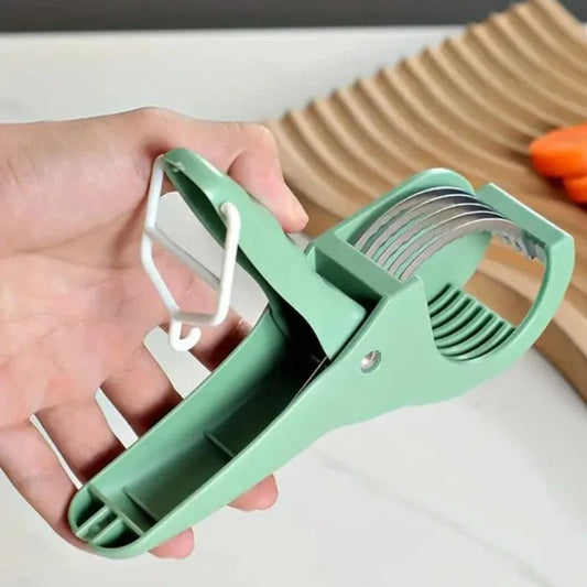 5 Blade Vegetable & Fruit Cutter and Slicer | Multipurpose Vegetable Chopper & Fruit Slicer | Kitchen Cutter with 5 Stainless Steel Blades | Multiple Colors