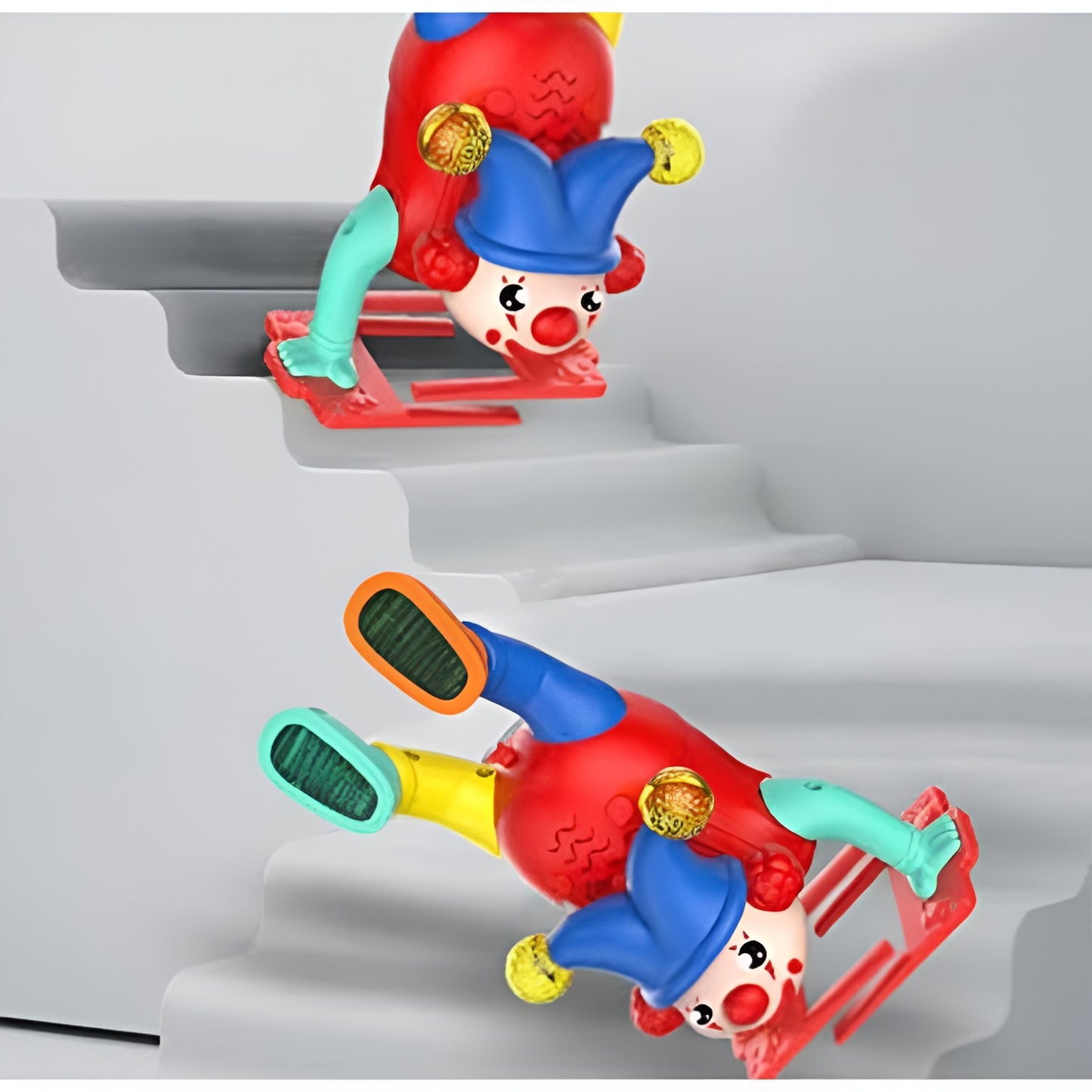 Electric Upside-Down Dancing Clown Toy with Music & Flashing Lights – Battery Operated, Multicolor, Fun Interactive Gift for Kids Above 3 Years