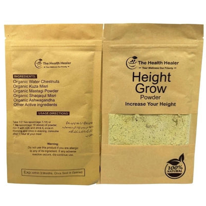 The Health Healer Height Grow Powder – 100% Natural Height Increase Supplement for Daily Growth & Wellness – 70g
