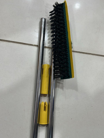 Broom Wiper 2 in 1 Dual Purpose Cleaning Tool Strong Bristles Easy Floor Sweeping Durable Design Convenient Daily Use