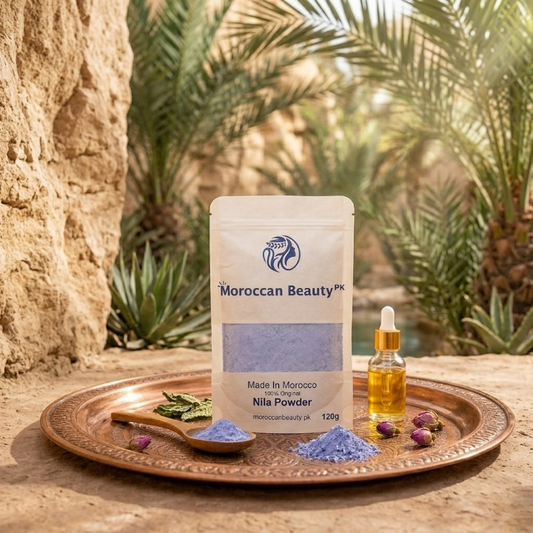 Moroccan Beauty PK Nila Powder | 120g Natural Indigo Blue Skincare Powder