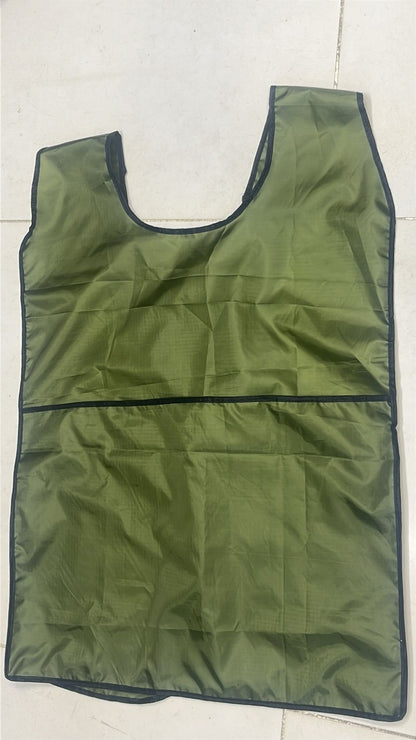 Laundry Bag Apron With Pocket Durable Fabric Storage Organizer Apron Size 21x22 Cm Pocket Size 22x14 Cm