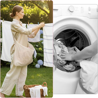 Laundry Bag Apron With Pocket Durable Fabric Storage Organizer Apron Size 21x22 Cm Pocket Size 22x14 Cm