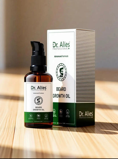 Dr Alies Professional Beard Growth Oil Natural Chemical Free Blend For Thicker Stronger Beard Growth | 30ml