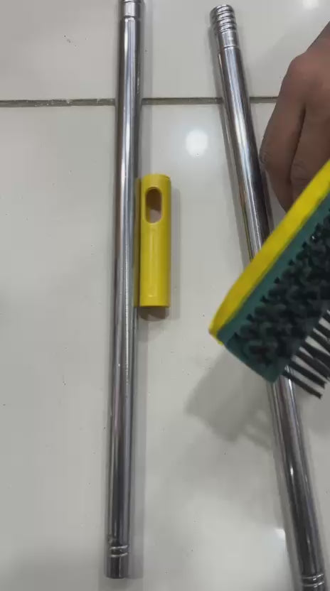 Broom Wiper 2 in 1 Dual Purpose Cleaning Tool Strong Bristles Easy Floor Sweeping Durable Design Convenient Daily Use