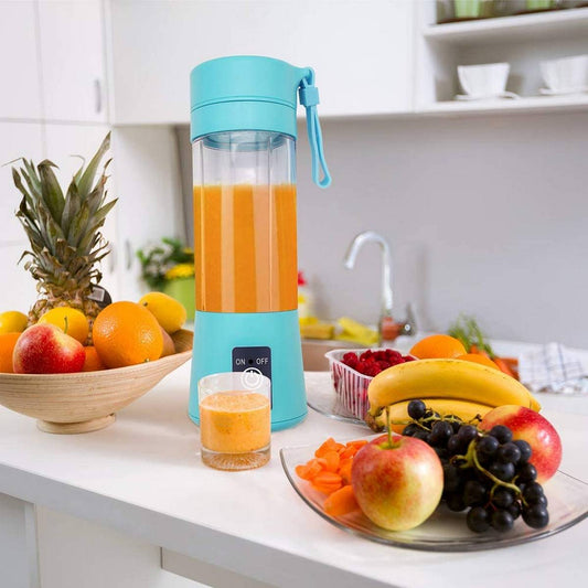 Portable 6-Blade USB Rechargeable Juicer Blender for Smoothies Shakes Baby Food and Outdoor Use | Random Color